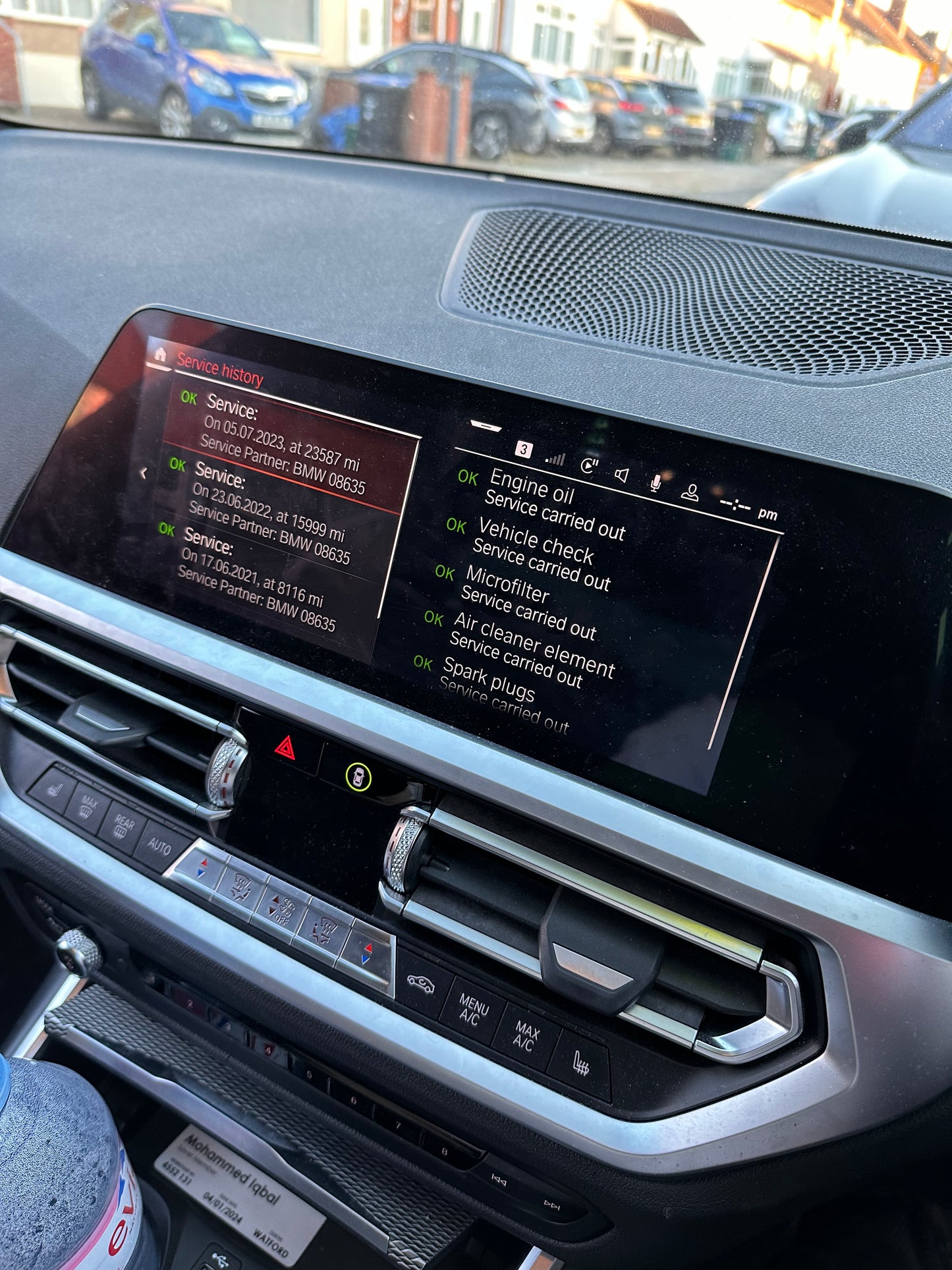 Update BMW Service History